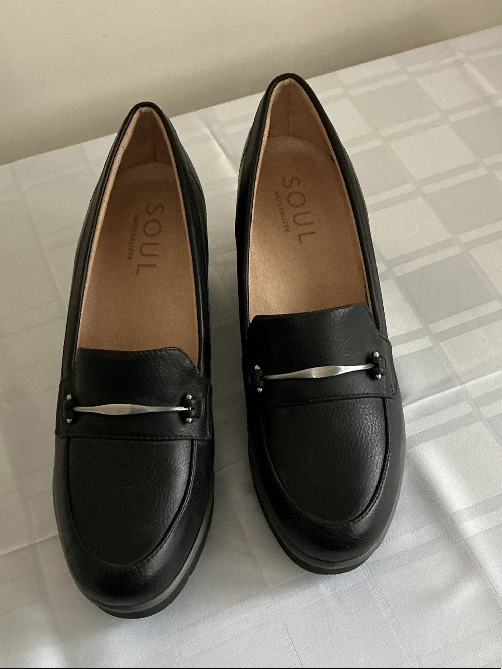 Soul by Naturalizer, Achieve Black Smooth sz 10w